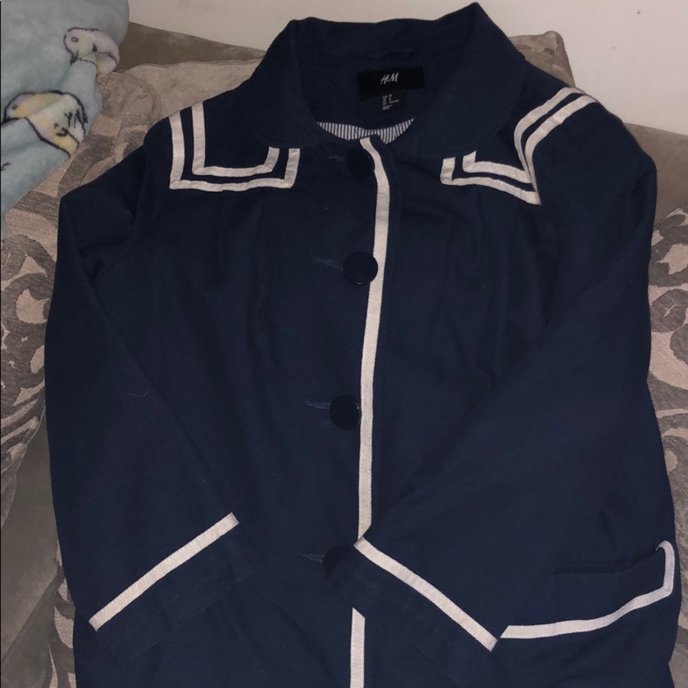 H&M blue blue spring jacket
